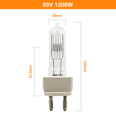 шарик галоида Pin лампы G22 2 галоида 80V 1200W 230v 1000w