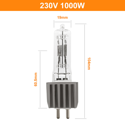 студия этапа шарика галоида вольфрама кварца 230V 1000W G9.5 совместимая с OSRAM FEP