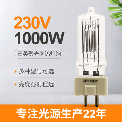 Лампа света шарика Gx9.5 галоида прожектора 1000w 230v шлюпки морская