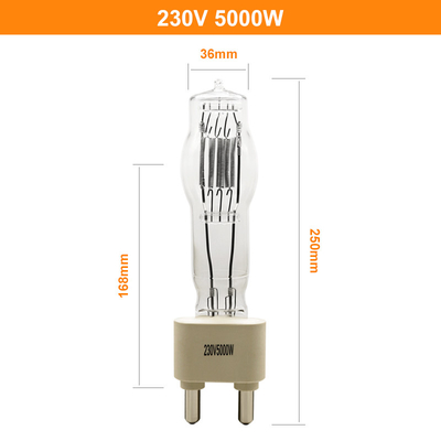 лампа 180mm 125000lm галоида шлюпки электрической лампочки кварца студии 230V 5000W G38