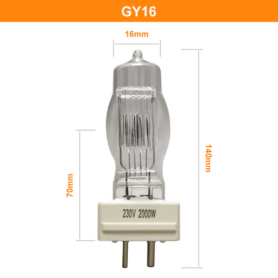 электрическая лампочка кварца лампы 400h 3200K прожектора галоида 230v 2000w GY16