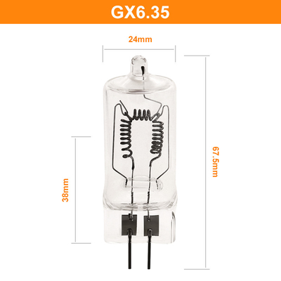 Лампа 1000w 230V 3300K 25000Lm фото галоида Gx6.35 оптическая для люминеров фильма