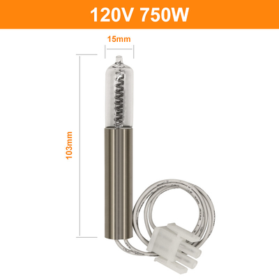Электрические лампочки галоида 750w вольфрама кварца шарика кварца G9.5 ультракрасные 120V