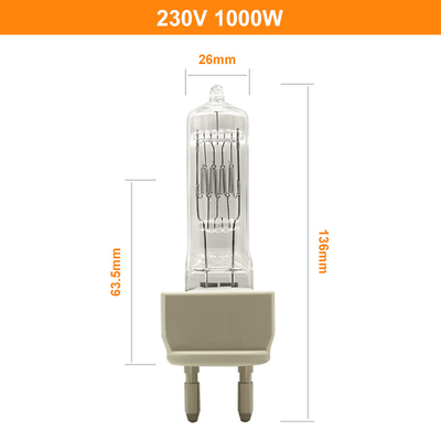 лампа галоида вольфрама 230V 1000W для спектрофотометра G22