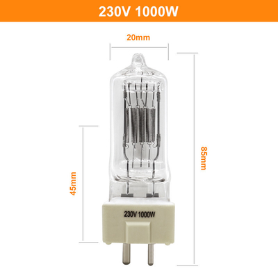 шарики прожектора GY9 5 галоида кварца 230V 1000w светлые морские 85mm