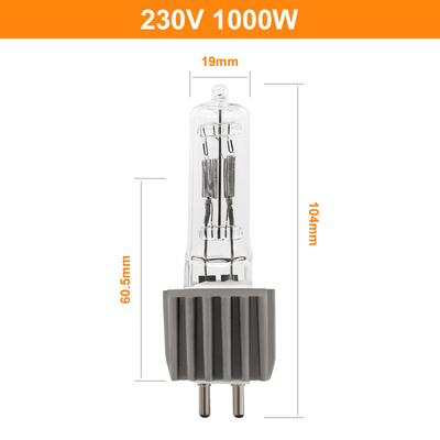 Студия одиночное законченное 250h лампы 230V 1000W шарика галоида Pin G9.5 2