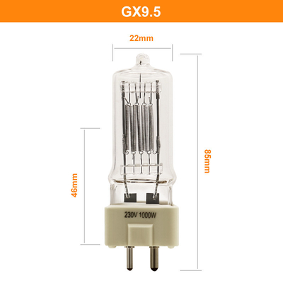 фото Sylvania электрических лампочек галоида кварца 230V 1000W GX9.5 лампа совместимого оптическая