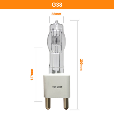шарики лампы вольфрама глобусов галоида кварца 230v 2000w G38