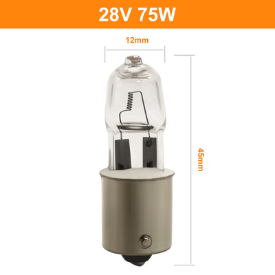 Железнодорожный локомотивный шарик галоида Dimmable ясности фар 28V 75w галоида кварца