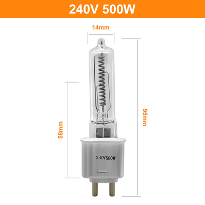 Лампа жары 240v инфракрасного галоида G9.5 люменов лампы кварца T4 500w высокая