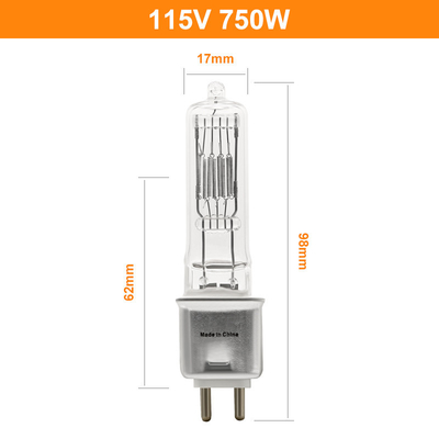 Свет низкопробной фары этапа вольфрама ватта 115v шарика галоида 3200k Pin Bi G9.5 750 задний