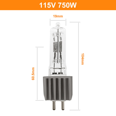 свет сигнала мягкого места шарика галоида 104mm света этапа 115v 750w G9.5