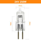 лампа галоида низшего напряжения 24V 250W отбортовывает шарик галоида хирургии механического инструмента репроектора шарика Pin лампы Кристл Shadowless