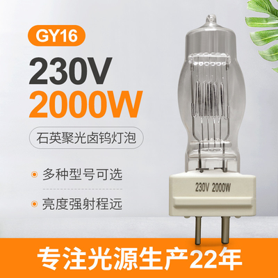 Лампа 230v галоида GY16 2000w одиночная законченная на Osram 64788 CP/72 FTM